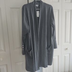 Avenue Grey Open Cardigan Sweater Coat Plus Size 28/28